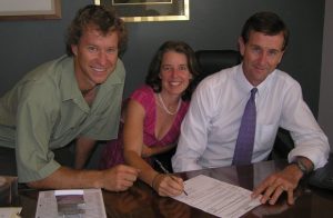 Andrew Warren assists Dean and Annette Turner to create a non profit Environmental Trust